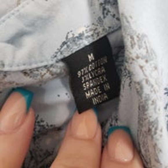 Bit &Bridle for her blue horse button up shirt long sleeve size L - Picture 3 of 4